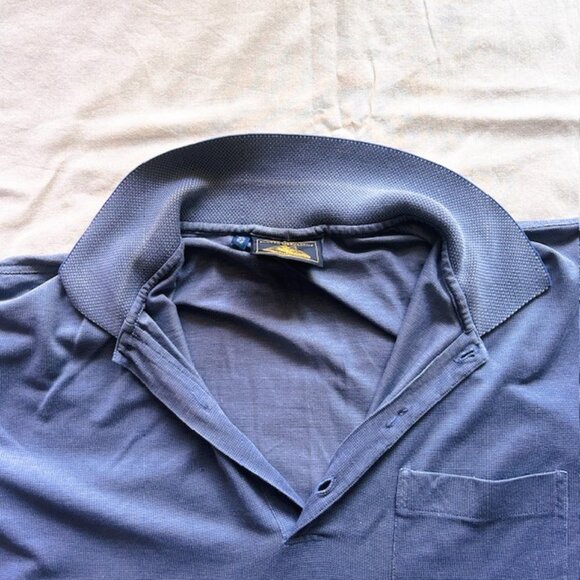 Flotta Mercantile Mens Polo XL Blue Gray Short Sleeves read - Picture 4 of 10